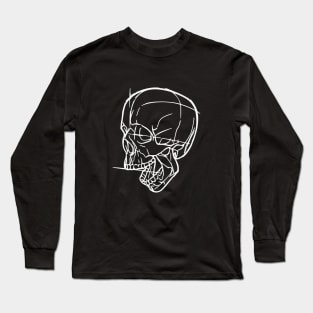 Skull Drawing Long Sleeve T-Shirt